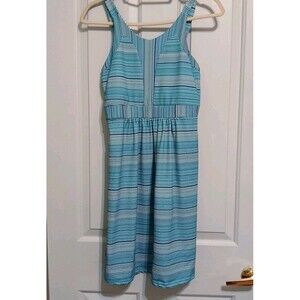 Tehama Woman's Athletic Sundress with Built in Bra Size M Teal Blue Casual